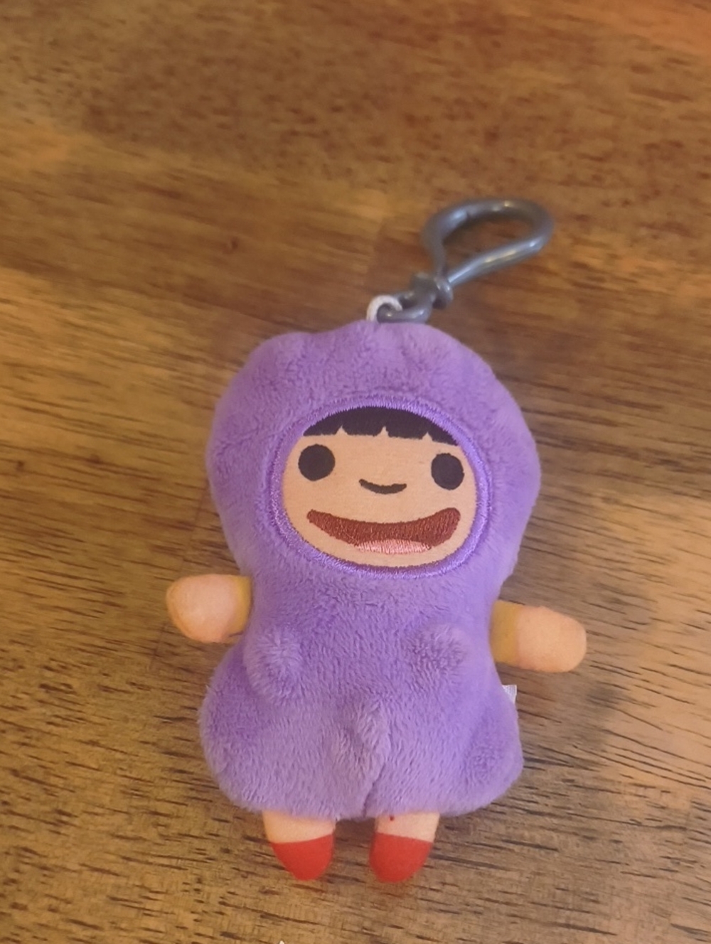 Bob's Burgers Plush Purple Clip-On Character Keychain - Pickle Gene